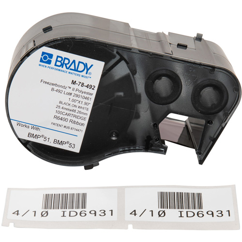 Low Temperature Label Maker Cartridge, Black Helyx Safety & Industrial Supplies