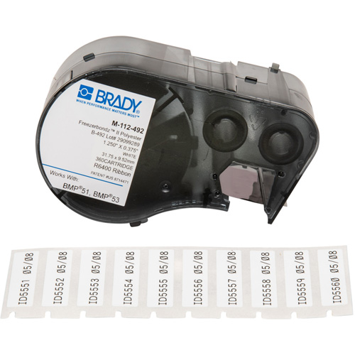 Low Temperature Label Maker Cartridge, Black Helyx Safety & Industrial Supplies