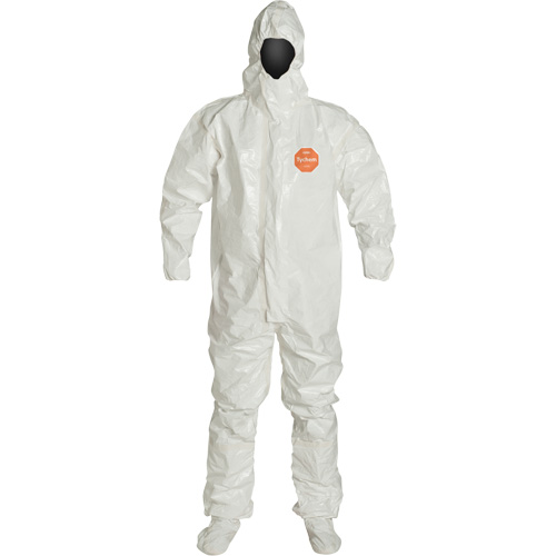 Combinaison &agrave; capuchon, Tychem 4000, 2T-Grand, Blanc Helyx Safety & Industrial Supplies