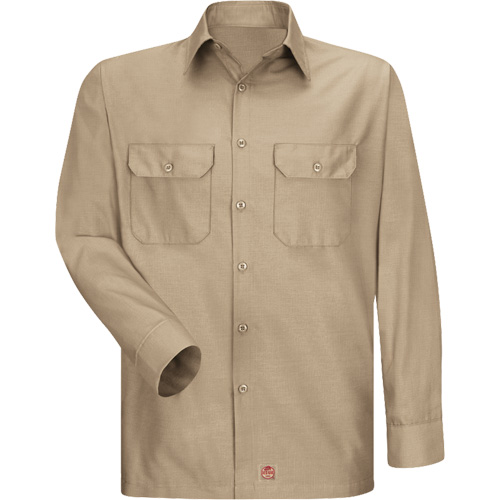 Chemise &agrave; manches longues en tissu ind&eacute;chirable, Hommes, 3T-Grand, Khaki Helyx Safety & Industrial Supplies