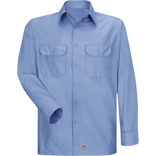 Long Sleeve Ripstop Shirt, Men's, 3X-Large, Blue Helyx Safety & Industrial Supplies