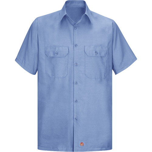 Short Sleeve Ripstop Shirt, Men's, 3X-Large, Blue Helyx Safety & Industrial Supplies