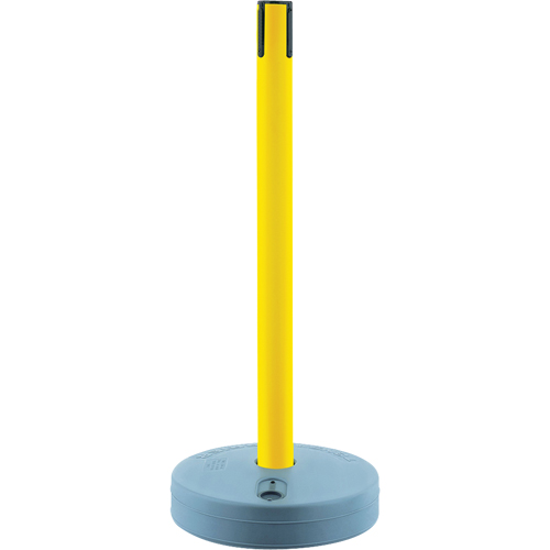 Tensabarrier ext&eacute;rieur - poteaux r&eacute;cepteurs, Hauteur de 37", Jaune Helyx Safety & Industrial Supplies