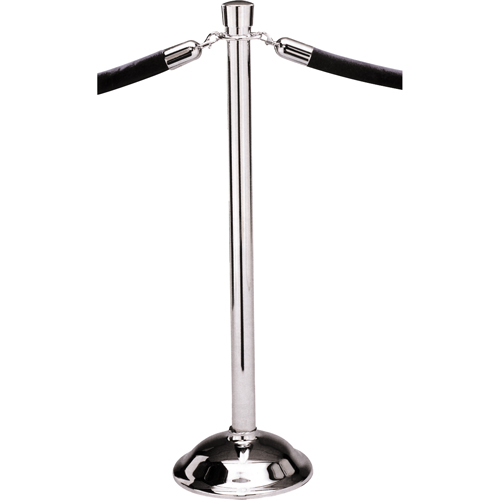 Portable Posts, 39" High, Polished Chrome Helyx Safety & Industrial Supplies