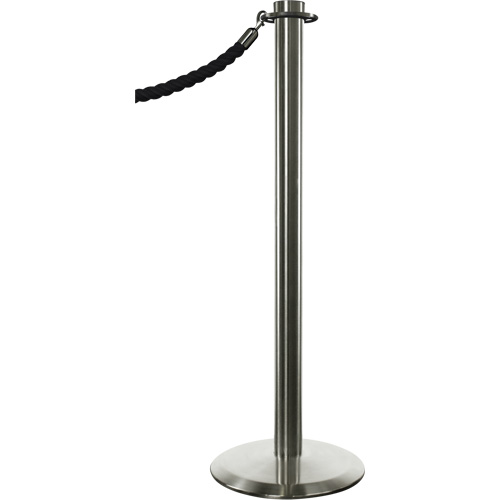 Portable Posts, 34" High, Polished Chrome Helyx Safety & Industrial Supplies