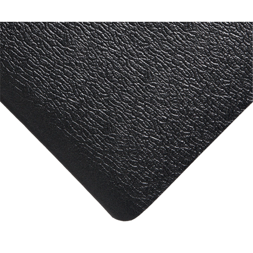 Deluxe Soft Step No. 444 Mats, Pebbled, 3' x 5' x 5/8", Black, PVC Sponge Helyx Safety & Industrial Supplies