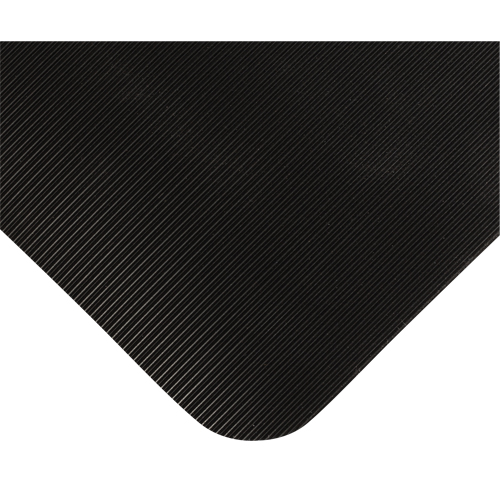 Double Duty Switchboard Mats No.720, Corrugated, 3' x 10' x 5/8", Black, PVC Helyx Safety & Industrial Supplies