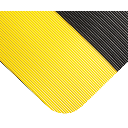 Double Duty Switchboard Mats No.720, Corrugated, 3' x 10' x 5/8", Black/Yellow, PVC Helyx Safety & Industrial Supplies