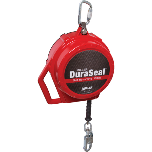 Cordage de s&eacute;curit&eacute; autor&eacute;tractable Miller DuraSeal, 50', Acier inoxydable, Pivotant Helyx Safety & Industrial Supplies