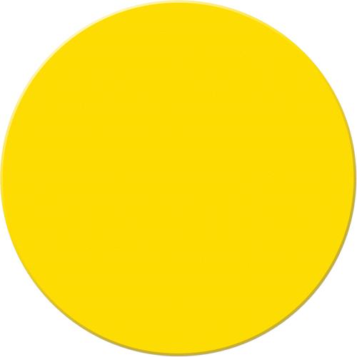 Marqueurs all&eacute;g&eacute;e/5S Armor Stripe, Cercle, 6" lo x 6" la, Jaune, Plastique Helyx Safety & Industrial Supplies