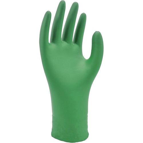 6110PF Biodegradable Gloves, X-Small, Nitrile, 4-mil, Powder-Free, Green Helyx Safety & Industrial Supplies