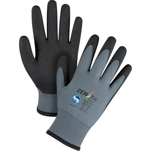 ZX-30° Premium Coated Gloves, 8/Medium, PVC Coating, 15 Gauge, Nylon Shell Helyx Safety & Industrial Supplies
