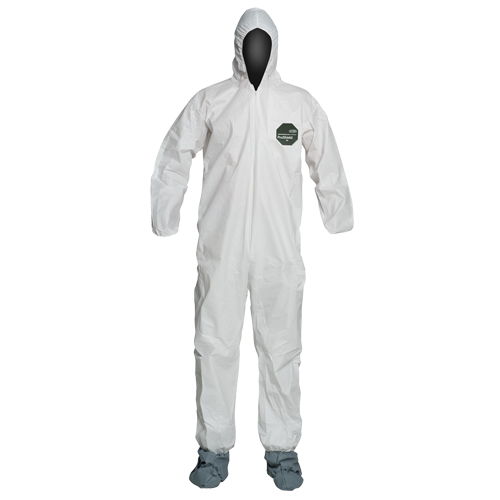 ProShield&reg; 50 Coveralls, Small, White, Microporous Helyx Safety & Industrial Supplies