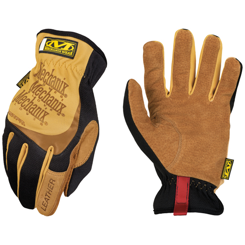 Fastfit&reg; Gloves, Small, Grain Leather Palm, Elastic Cuff Helyx Safety & Industrial Supplies