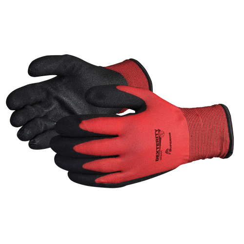 Dexterity&reg; Winter-Lined Gloves, 8/Medium, PVC Coating, 15 Gauge, Nylon Shell Helyx Safety & Industrial Supplies