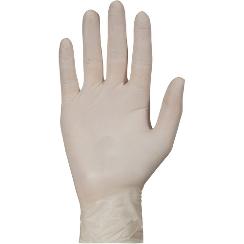 KeepKleen&reg; Disposable Medical Exam Grade Gloves, Large, Latex, 5-mil, Powder-Free, White, Class 2 Helyx Safety & Industrial Supplies