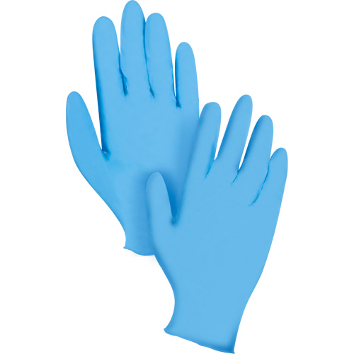 Gants jetables KeepKleen, T-Grand, Nitrile, 8 mils, Sans poudre, Bleu Helyx Safety & Industrial Supplies