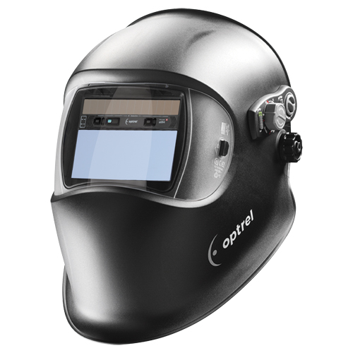 E684 Welding Helmets, 3.94" L x 1.97" W View Area, 4/9 - 13/4/5 - 9 Shade Range, Black Helyx Safety & Industrial Supplies
