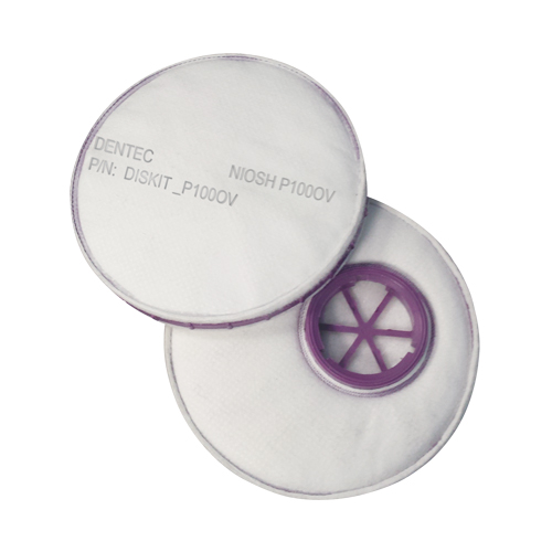 Diskit Respirator Filter, Particulate Filter with Nuisance Vapour Relief, Organic Vapour/P100 Filter Helyx Safety & Industrial Supplies