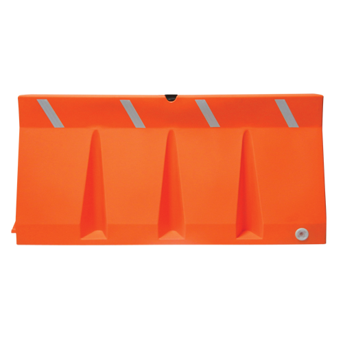 Traffic Barriers, Water-Filled, 69.75" L x 33.75" H, Orange Helyx Safety & Industrial Supplies