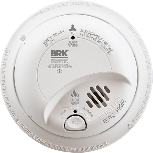Ionization Smoke & Carbon Monoxide Combination Alarm, Battery Operated/Hardwired Helyx Safety & Industrial Supplies
