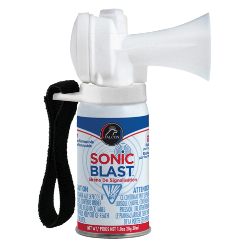 Mini avertisseur sonore Sonic Blast avec sangle &agrave; boucles et crochets Helyx Safety & Industrial Supplies