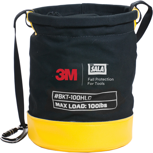 Tool Lifting Safe Bucket, Canvas, 12.5" Dia. x 15" H, 100 lbs. Load Rating Helyx Safety & Industrial Supplies