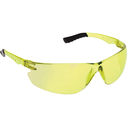 Dynamic Firebird Safety Glasses, Amber Lens, Anti-Scratch/Anti-Static, ANSI Z87+/Meets/Exceeds CSA Z94.3 Helyx Safety & Industrial Supplies