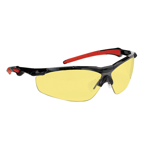 Lunettes de s&eacute;curit&eacute; s&eacute;rie Hawk Dynamic, Lentille Ambr&eacute;e, Antibu&eacute;e, ANSI Z87+/R&eacute;pond ou surpasse la norme CSA Z94.3 Helyx Safety & Industrial Supplies