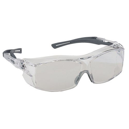Lunettes de s&eacute;curit&eacute; s&eacute;rie Extra OTG Dynamic, Lentille Miroir int&eacute;rieur/ext&eacute;rieur, Antibu&eacute;e/Anti-&eacute;gratignures, ANSI Z87+/R&eacute;pond ou surpasse la norme CSA Z94.3 Helyx Safety & Industrial Supplies
