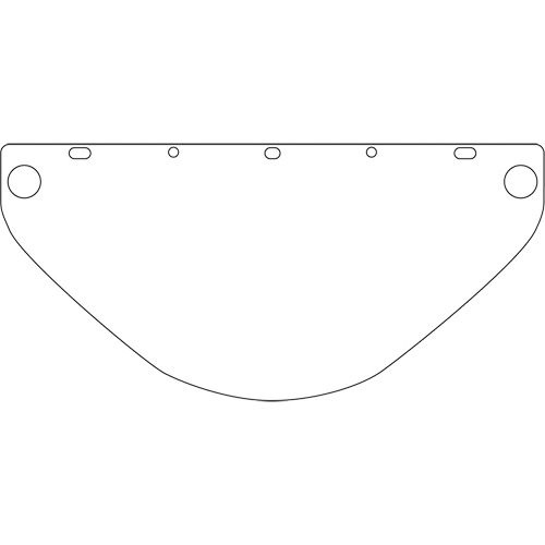 Dynamic Die Cut Faceshield Visor, PETG, Clear Tint Helyx Safety & Industrial Supplies