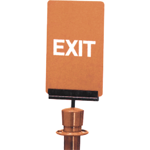 Enseigne de contr&ocirc;le des foules  Exit , 11" x 7", Plastique, Anglais Helyx Safety & Industrial Supplies