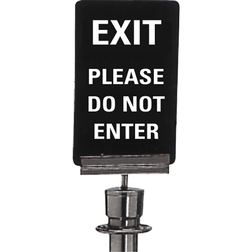 "Exit: Please Do Not Enter" Crowd Control Sign, 11" x 7", Plastic, English Helyx Safety & Industrial Supplies