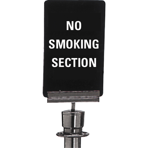 Enseigne de contr&ocirc;le des foules  No Smoking , 11" x 7", Plastique, Anglais Helyx Safety & Industrial Supplies
