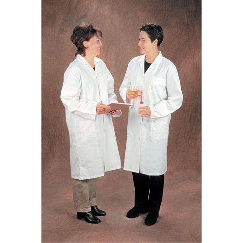 Lab Coats, Poly-Cotton, 2X-Large, White Helyx Safety & Industrial Supplies