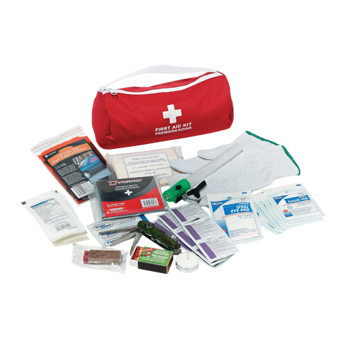 Trousse de premiers soins pour auto Dynamic, Dispositif m&eacute;dical Classe 1, Sac en nylon Helyx Safety & Industrial Supplies