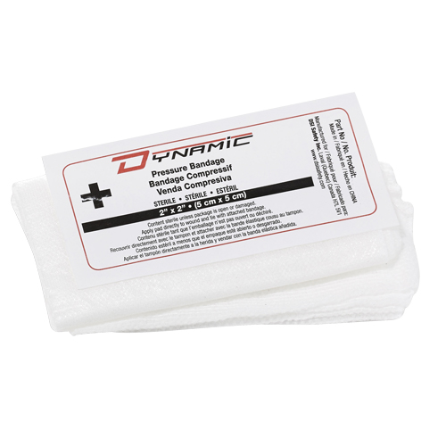 Dynamic Compress Bandage, 2" L x 2" W Helyx Safety & Industrial Supplies