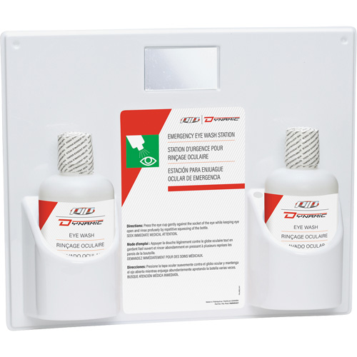 Douche oculaire avec solution isotonique Dynamic, Double Helyx Safety & Industrial Supplies