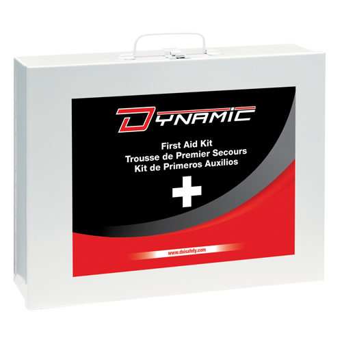 Dynamic General-Purpose Industrial First Aid Kit, Class 1 Medical Device, Metal B Helyx Safety & Industrial Supplies