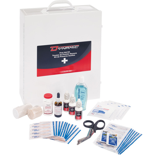 Dynamic General-Purpose Industrial First Aid Kit, Class 1 Medical Device, Metal B Helyx Safety & Industrial Supplies