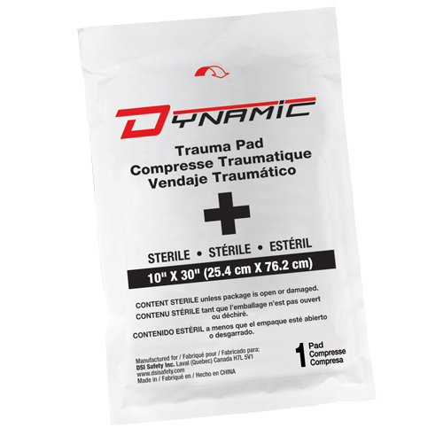 Dynamic Trauma Gauze, Pad, 10" L x 30" W, Sterile, Medical Device Class 1 Helyx Safety & Industrial Supplies
