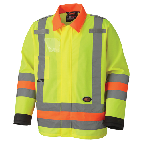 6007 Veste de s&eacute;curit&eacute; routi&egrave;re respirante, Polyester, Jaune lime haute visibilit&eacute;, T-petit Helyx Safety & Industrial Supplies