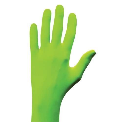 Gants N-Dex, Petit, Nitrile, 5 mils, Sans poudre, Vert Helyx Safety & Industrial Supplies