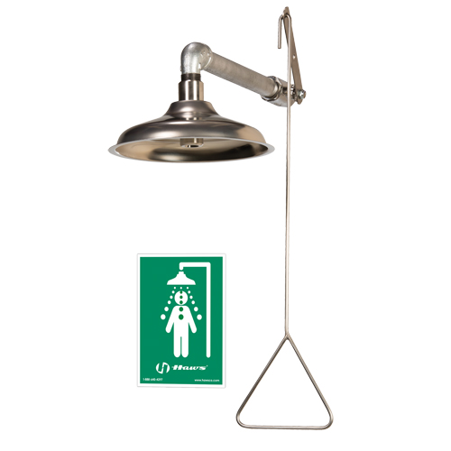 Drench Shower, Wall-Mount Helyx Safety & Industrial Supplies