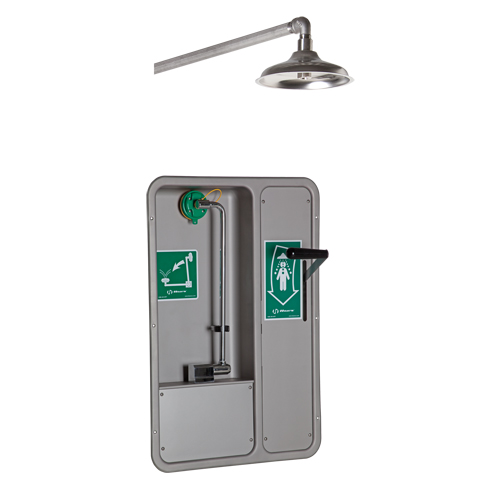 ADA Eye/Face Wash and Shower, Ceiling-Mount Helyx Safety & Industrial Supplies