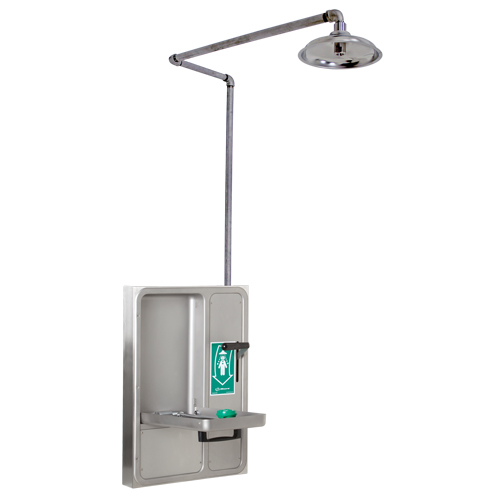 Douche et douche oculaire/faciale, Montage au plafond Helyx Safety & Industrial Supplies