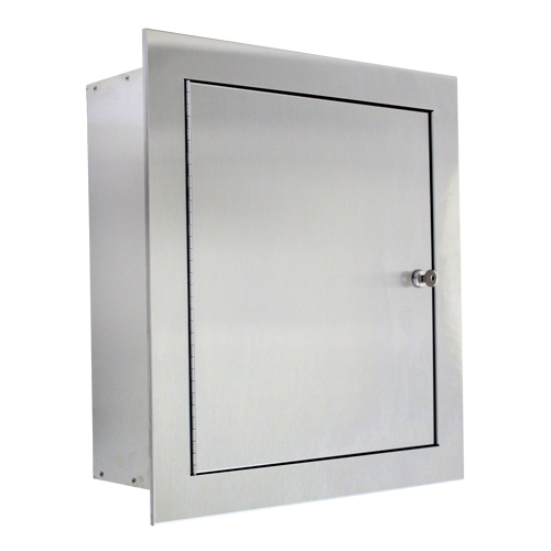 Armoire &agrave; soupape en acier inoxydable en retrait Helyx Safety & Industrial Supplies