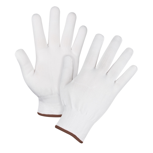 Seamless String Knit Gloves, Polyester, 15 Gauge, Men's Helyx Safety & Industrial Supplies
