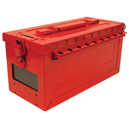Petit boîtier verrouillable pour groupe, Rouge Helyx Safety & Industrial Supplies