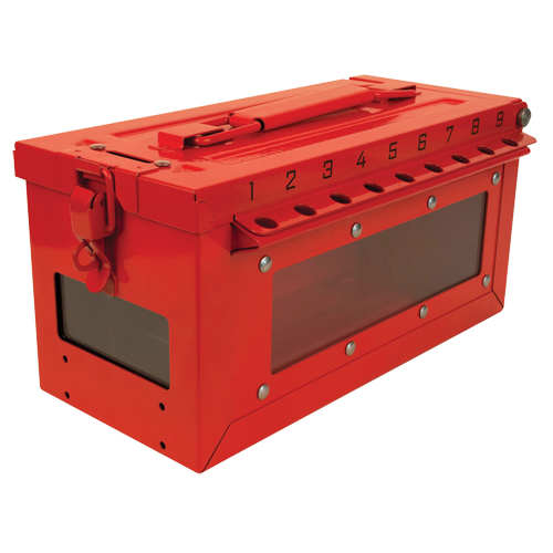 Petit boîtier verrouillable pour groupe, Rouge Helyx Safety & Industrial Supplies